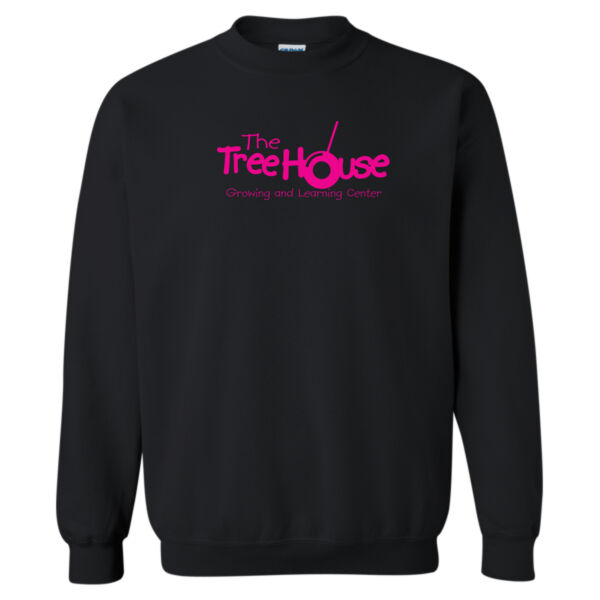 Treehouse Crewneck Sweatshirt_Hot Pink Logo Thumbnail